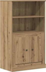 vidaXL kézműves tölgy színű szerelt fa magasszekrény 60x35,5x103,5 cm
