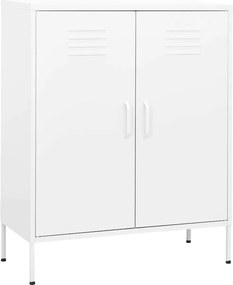 vidaXL fehér acél tárolószekrény 80 x 35 x 101,5 cm
