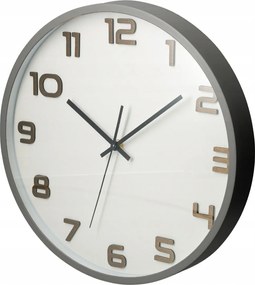 Falióra Szürke Nagy 35 CM Modern Konyha Nappali Fali Csendes