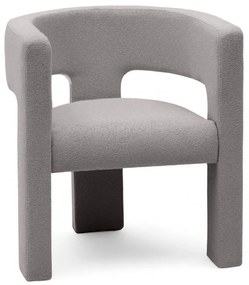 Világosszürke design fotel ALPAH LOOP