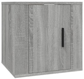 2 db szürke sonoma falra szerelhető TV-szekrény 40x34,5x40 cm