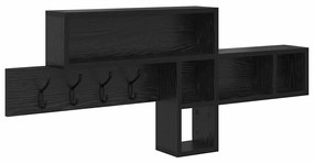 Fali Kabáthorog Musta tammi 100 x 12 x 43.5 cm Faanyag