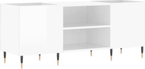vidaXL magasfényű fehér szerelt fa hanglemezszekrény 121x38x48 cm