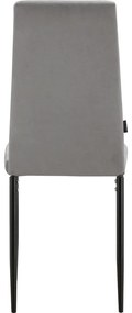 Szürke bársony étkezőszék szett 2 db-os Kelly – Støraa