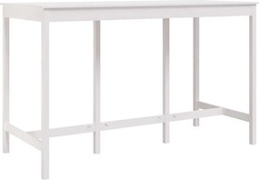 vidaXL fehér tömör fenyőfa bárasztal 180 x 80 x 110 cm