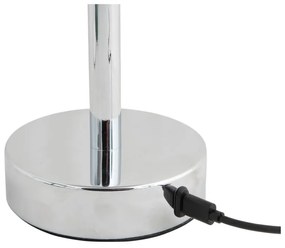 Ezüstszínű LED asztali lámpa fém búrával (magasság 24,5 cm) James – Leitmotiv