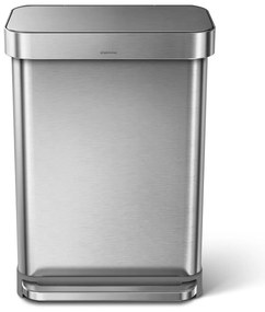 Acél pedálos szemetes 55 l - simplehuman