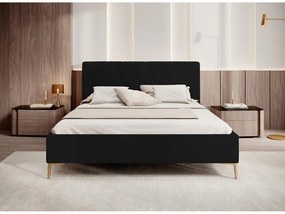 Franciaágy 180 cm Tikka 180  (fekete + arany). 1099408