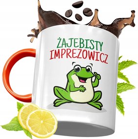 Narancssárga Bögre Party Ajándék fényképes nyomtatással