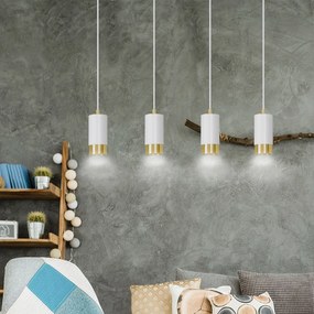Emibig modern függeszték fumiko fehér arany emi815/4