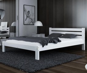 AMI nábytek Ajza ágy tömör fehér 160x200