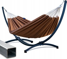 Függőágy horganyzott vázzal Grande kétszemélyes kerti függőágy XL Potenza