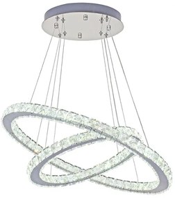 LED állítható fényerejű csillár kábellel LED/115W/230V 3000-6500K ezüst + DO