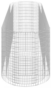 horganyzott vas gabion magaságyás 400x100x100 cm