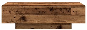 antik fa színű szerelt fa dohányzóasztal 100x49,5x31 cm