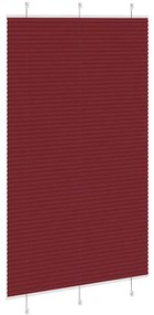 pliszírozott redőny Bordeaux piros 120x200 cm szövetszélesség