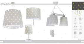 Dalber D-81212E - Gyerek csillár STARS 1xE27/60W/230V
