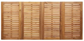 5 darabos Kerti Étkezősor Tömör Fa Tikfából, Kültéri Étkezőasztal 180x90x75 cm Tömör Fa Tikfából, Összecsukható Kerti Székek 4 db Tömör Fa Tikfából és Mézből