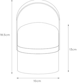 Lucide 06802/01/33 -LED Kültéri dimmelhető lámpa LITTLE JOE LED/0,3W/3,7V IP44
