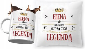 Elena párna ajándék bögre szett fényképes nyomtatással