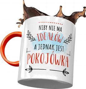 Narancssárga bögre a szobalánynak Nincs Ideál Nyomtatott Fotóval