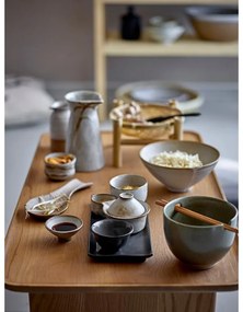 Masami 4 db agyagkerámia tálka és tálca szett sushihoz - Bloomingville
