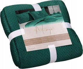 Dekoratív ágytakaró Maya 240x260 velúr steppelt üveg