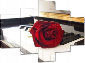 Vászonkép 100x70 Különböző a zongorán