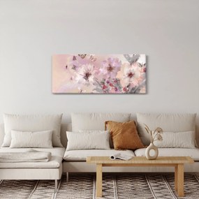 Kép - Művészeti kollázs pillangókkal (120x50 cm)