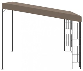 tópszínű falra szerelhető szövetpavilon 3 x 3 m