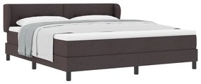 Boxspring Ágy Matrac 180x200 cm Sötétbarna Szövet
