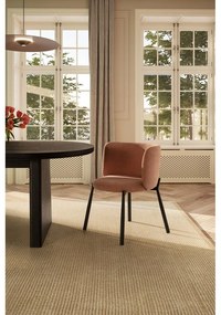 Barackszínű kárpitozott étkezőfotel szett 2 db-os Ginny – MOME