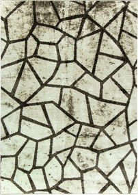 100x200 cm Szőnyeg Bézs Barna Puha Kövek