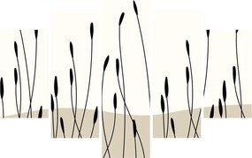 Kép - Grafikus rét N⁰3 (150x105 cm)