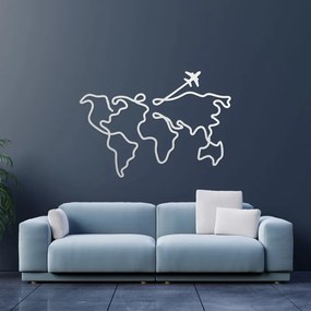 Designer fa világtérkép falra | WorldLines