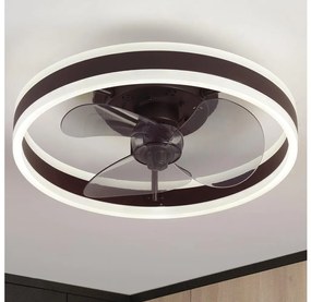 Brilagi-LED állítható lámpa ventilátorral LED/30W/230V 3000-6500K fekete+DO