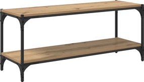 vidaXL TV szekrény Artisan tölgy 100x33x41cm Műszaki fa és vas