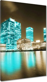 Vászonkép 80x120 Kék felhőkarcolók London