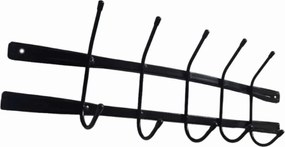 Fém fali ruhaakasztó egyenes 45cm fekete