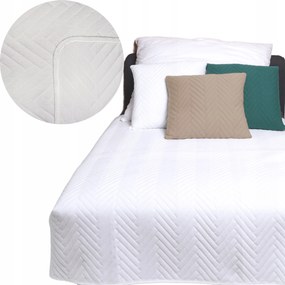 Ágytakaró steppelt kanapéra Versailles Fehér 220x240 cm