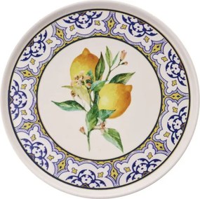 6 részes kerámia szervírozó tányér szett Lemon Garden