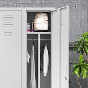 Fém BHP munkaszekrény szürke: KACPER 1 Plus