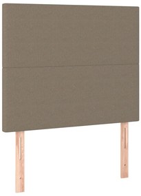 tópszínű szövet LED-es fejtámla 80x5x118/128 cm