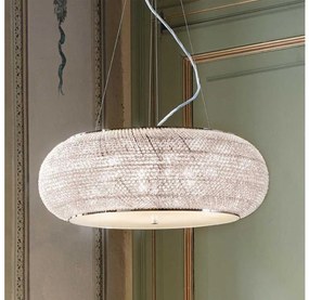 Ideal Lux - Kristály csillár zsinóron PASHA 14xE14/40W/230V átm. 65 cm króm