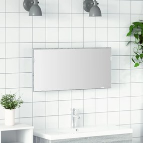 Fürdőszoba Tükörszekrény LED Fénnyel Szürke Sonoma 80x37 cm