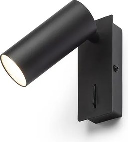 RENDL TAPIO I SQ nástěnná černá 230V LED 4.5W 3000K