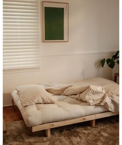 Sárga kordbársony kanapé 200 cm Lean – Karup Design