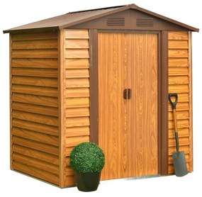 fém kerti ház LANITPLAST MAXTORE WOOD 65 LG2300