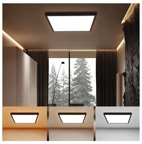 Brilagi - LED Fürdőszobai lámpa FRAME LED/50W/230V 3000/4000/6000K IP44 fekete BRI026