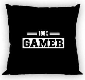 Gamer Black párnahuzat 40x40 cm
